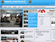 Tablet Screenshot of bappeda.sragenkab.go.id